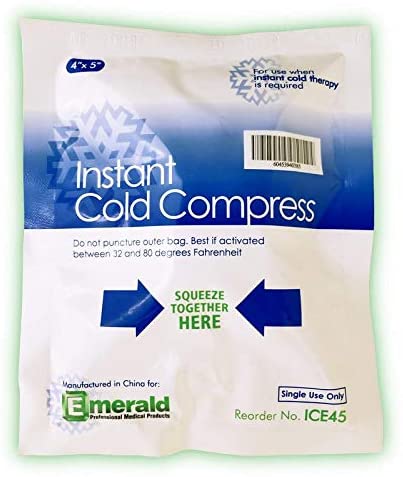 ICE45 Emerald Single-Use Junior 4` x 5` Instant Ice Packs 